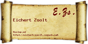 Eichert Zsolt névjegykártya